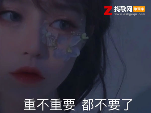 总要做个取舍止损纠错是什么歌，《重不重要我都不要了》歌曲介绍