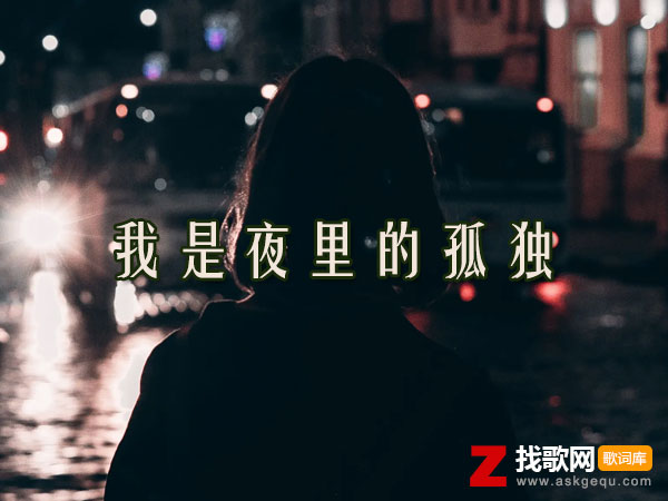 我的心里有多苦只有自己最清楚是什么歌，《我是夜里的孤独》歌曲介绍