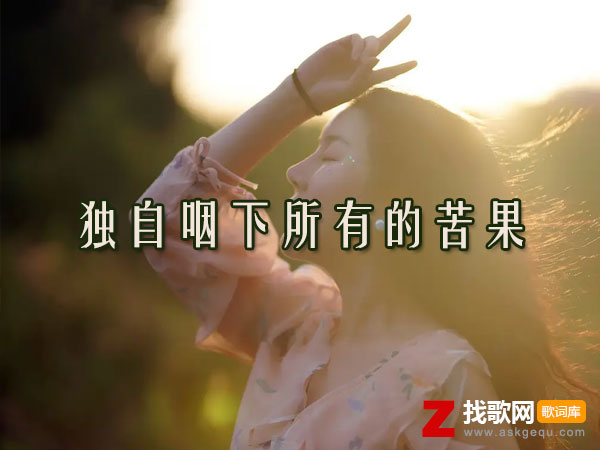 如果没有心动就不会犯错是什么歌，《独自咽下所有的苦果》歌曲介绍