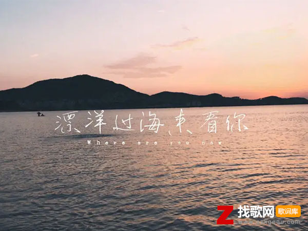 在漫天风沙里望着你远去是什么歌，《漂洋过海来看你》歌曲介绍