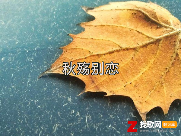 落叶两片三片片片想念是什么歌，《秋殇别恋》歌曲介绍