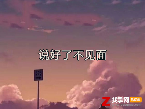 我曾给你最温暖的怀抱是什么歌，《说好了不见面》歌曲介绍