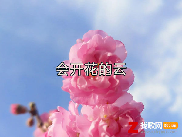 会开花的云